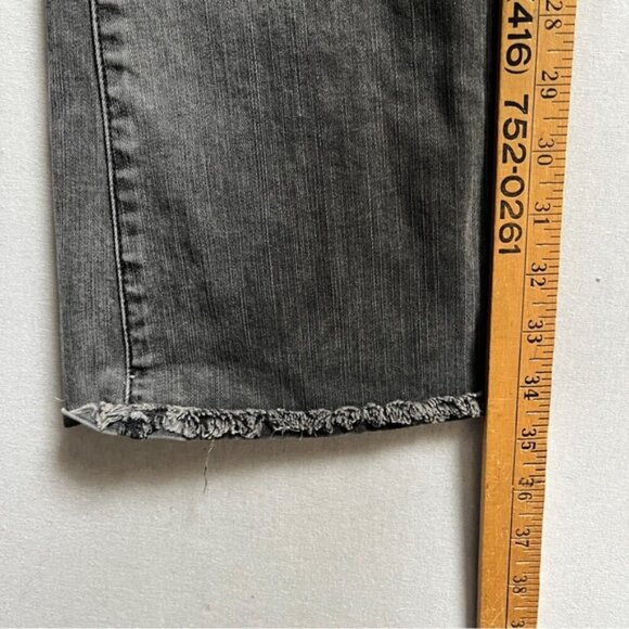 Frame Le Crop mini boot raw hem denim jeans Sz 27 - Picture 13 of 13
